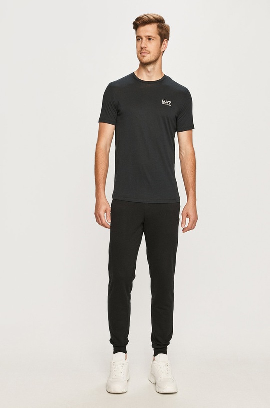 EA7 Emporio Armani t-shirt bawełniany 8NPT51.PJM9Z 8NPT51.PJM9Z granatowy AA00
