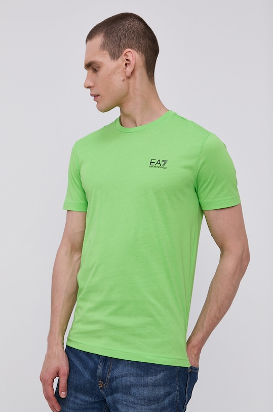 Bavlnené tričko EA7 Emporio Armani zelená 8NPT51.PJM9Z