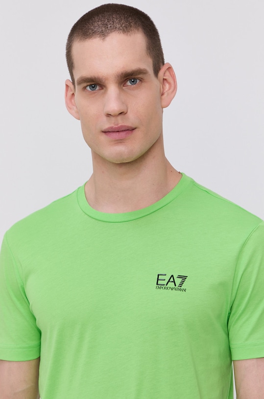 Bavlnené tričko EA7 Emporio Armani 8NPT51.PJM9Z zelená AA00