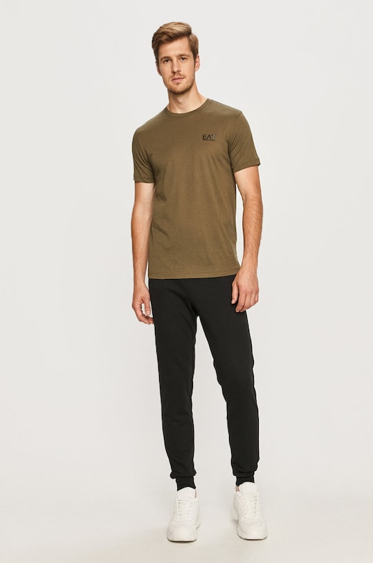 Бавовняна футболка EA7 Emporio Armani 8NPT51.PJM9Z зелений AA00