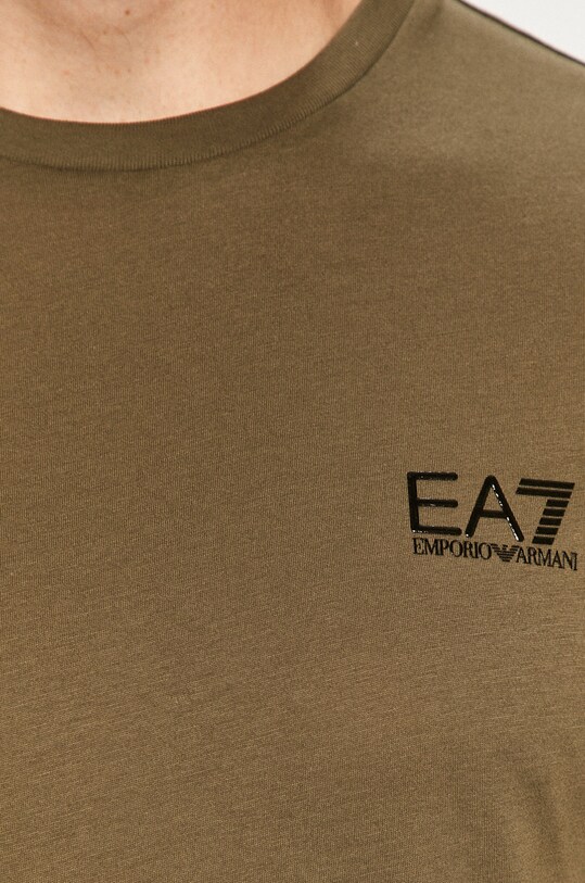 Бавовняна футболка EA7 Emporio Armani зелений 8NPT51.PJM9Z