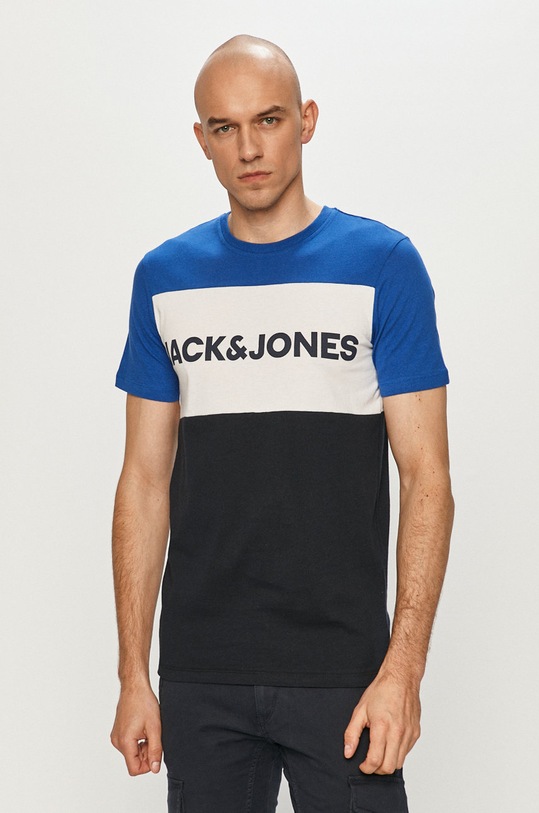 Jack & Jones - Tričko potisk modrá 12173968