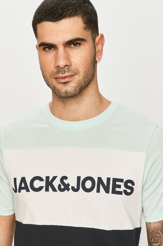 Jack & Jones - T-shirt turkusowy 12173968