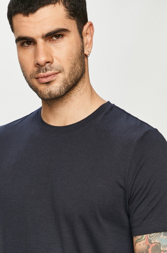 Tričko Jack & Jones hladký námořnická modř 12113648