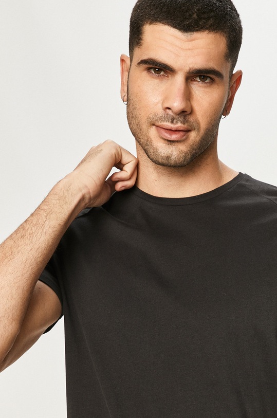 Jack & Jones T-shirt bawełna czarny 12164936