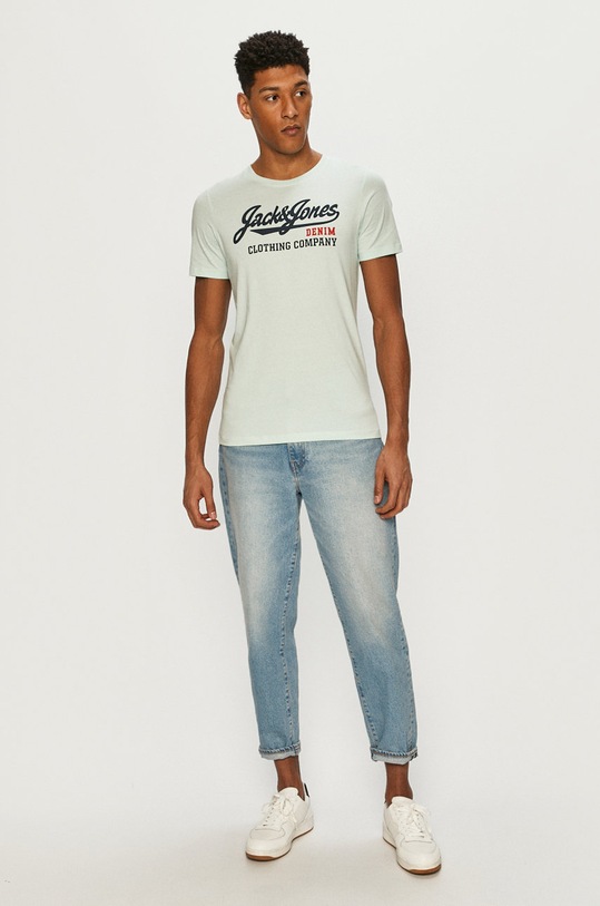 Jack & Jones - T-shirt 12180867 turkusowy AA00