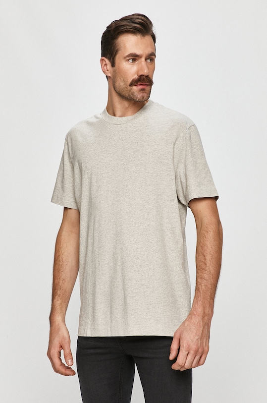 AllSaints - Tričko relaxed sivá MD035Q