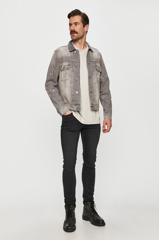 AllSaints - Tričko MD035Q sivá AA00