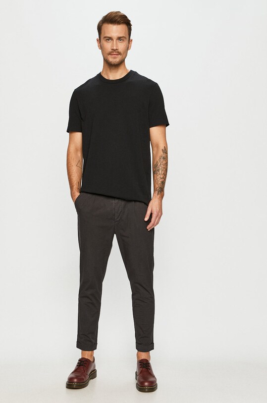 AllSaints - Tricou MD035Q negru AA00