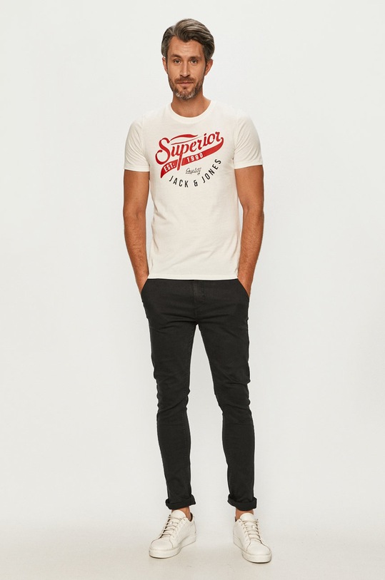 Jack & Jones - Tricou 12172368 alb AA00