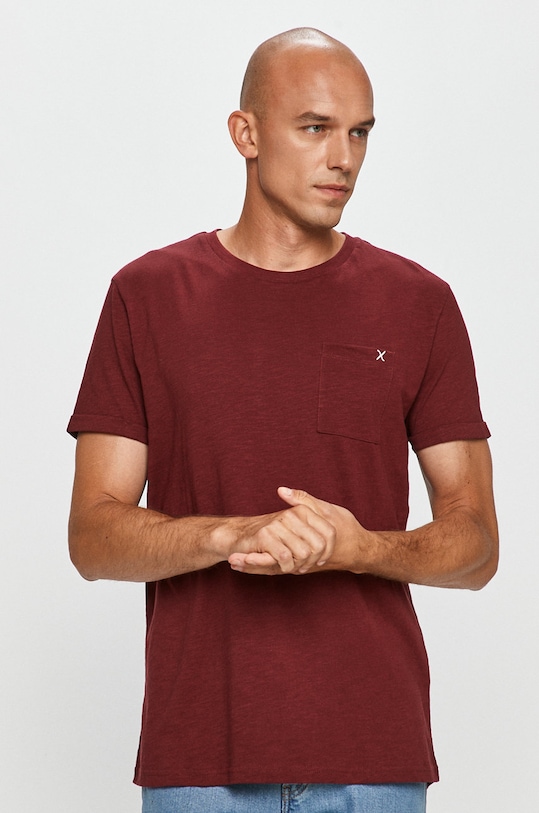 Clean Cut Copenhagen - Tricou uni burgundia CC1333.Bordeaux02