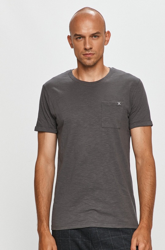 Clean Cut Copenhagen - Tričko jednofarebný sivá CC1333.Charcoal