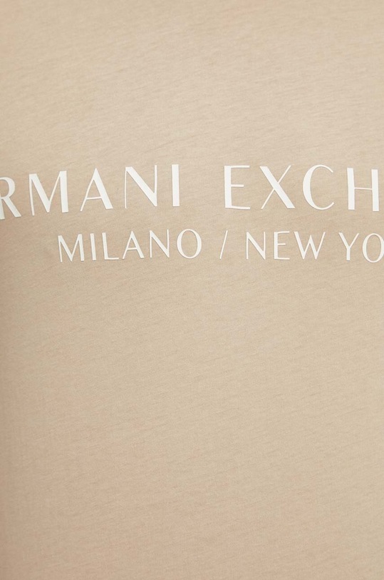 Armani Exchange t-shirt beżowy 8NZT72.Z8H4Z