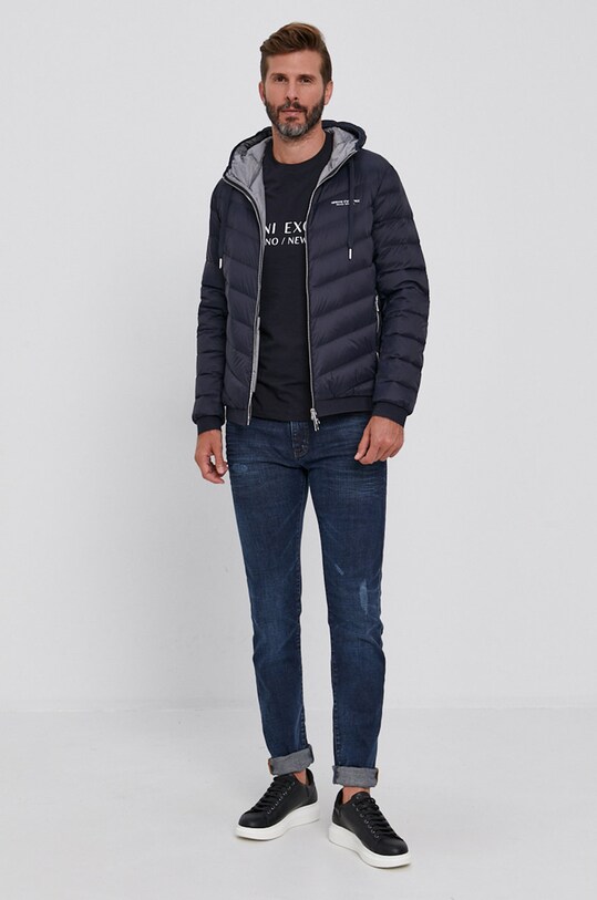 Majica kratkih rukava Armani Exchange 8NZT72.Z8H4Z mornarsko plava AW24