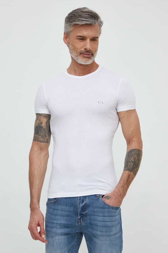 Tričko Armani Exchange 2-pak 956005.CC282 čierna AA00