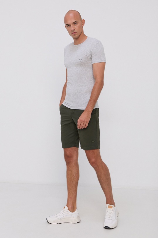 Odzież Armani Exchange t-shirt 2-pack 956005.CC282 czarny