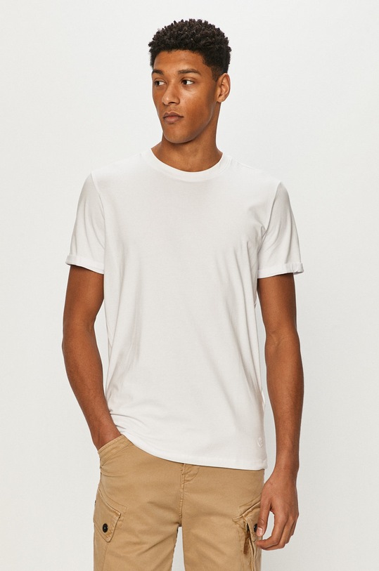 Premium by Jack&Jones - T-shirt z elastanem biały 12183777