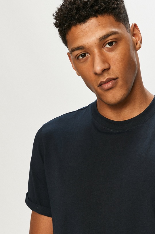 Premium by Jack&Jones - T-shirt z elastanem granatowy 12183777