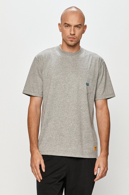 CAT Footwear tricou uni gri 2511730.10122