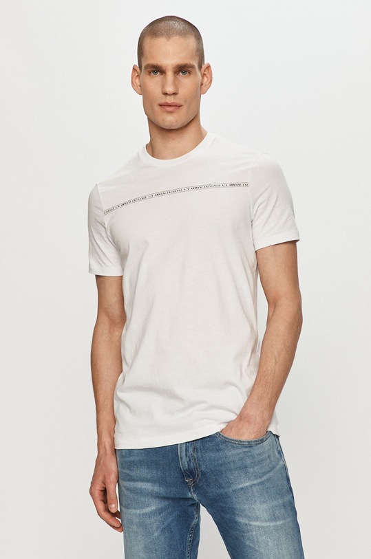 Armani Exchange - Tričko potisk bílá 8NZT93.Z8H4Z.NOS