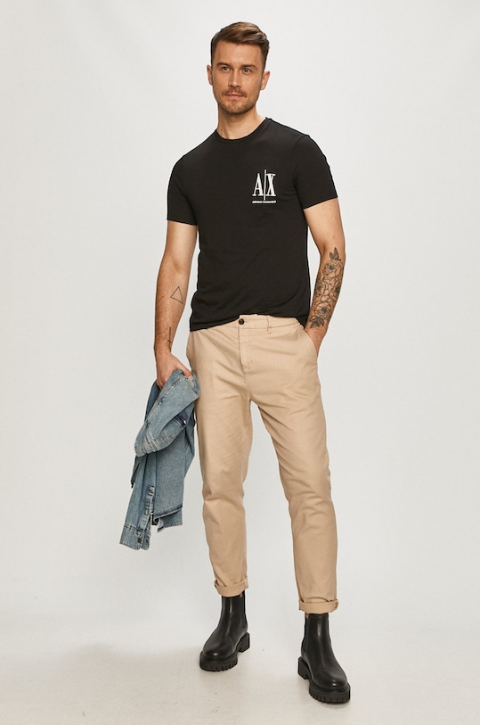 Armani Exchange - Tricou 8NZTPH.ZJH4Z negru AA00