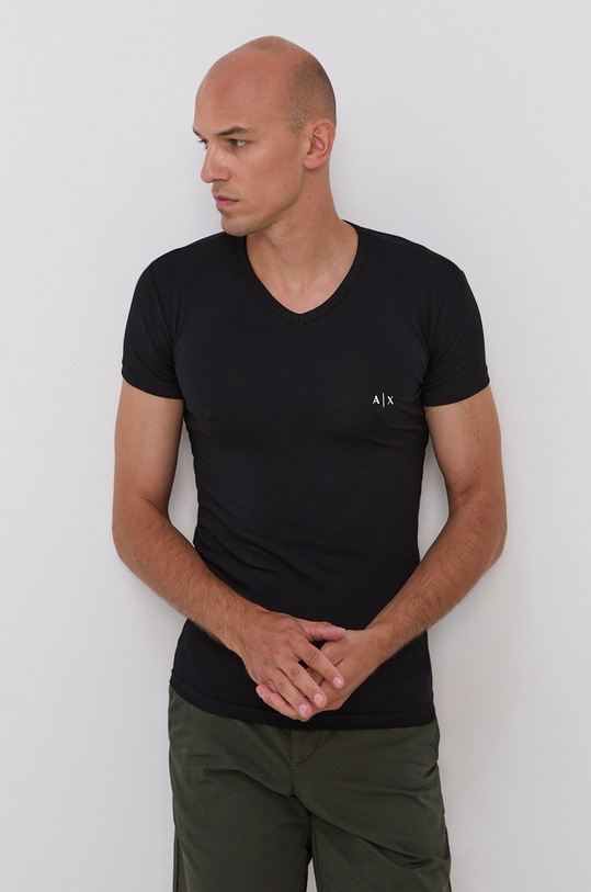 Tričko Armani Exchange (2-pack) 956004.CC282 černá AA00