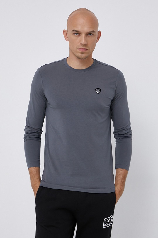 EA7 Emporio Armani Longsleeve 8NPTL9.PJ03Z z elastanem szary 8NPTL9.PJ03Z