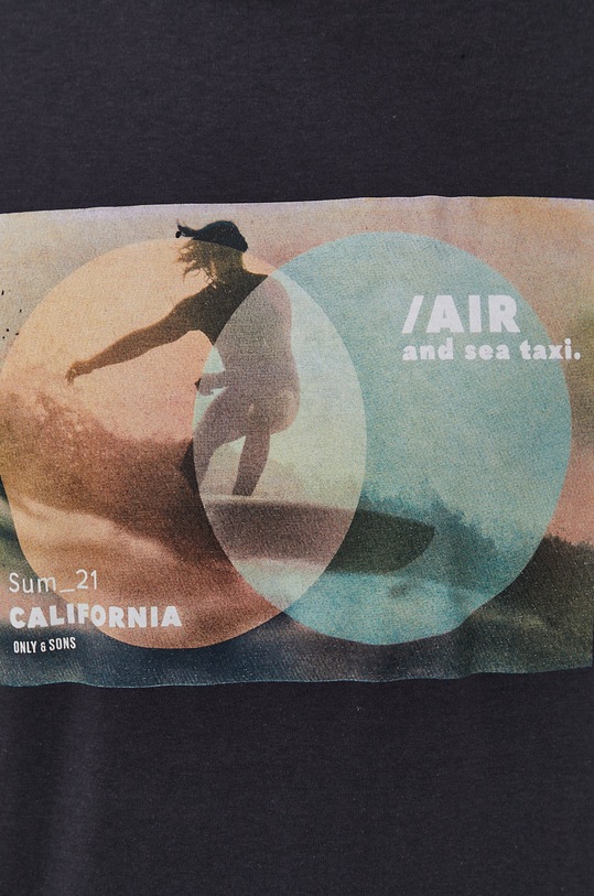 Only & Sons T-shirt granatowy 22019747