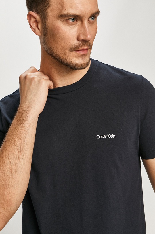 Tričko Calvin Klein potisk námořnická modř K10K104062.NOS