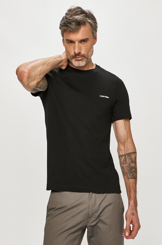 Calvin Klein - Tričko potlač čierna K10K104062.NOS
