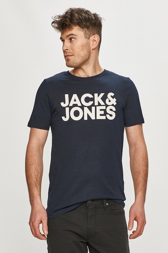 Jack & Jones - Tričko potlač tmavomodrá 12151955.