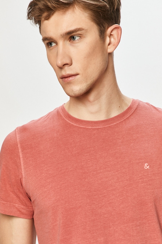 Jack & Jones - Tričko jednofarebný ružová 12175520.