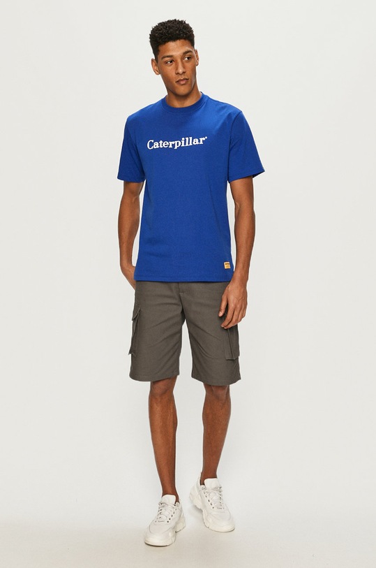 Tričko CAT Footwear 2511782.12926 modrá AA00