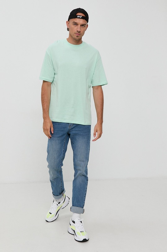 Jack & Jones T-shirt bawełniany 12185628 zielony AA00