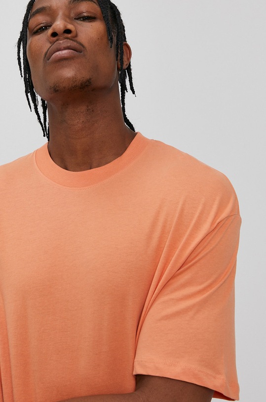 Bavlnené tričko Jack & Jones 12185628 oranžová AA00