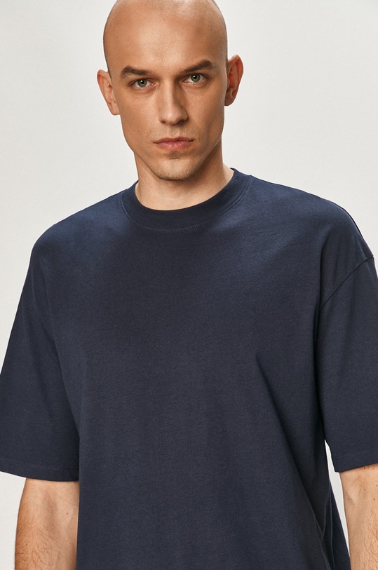 Bavlnené tričko Jack & Jones tmavomodrá 12185628