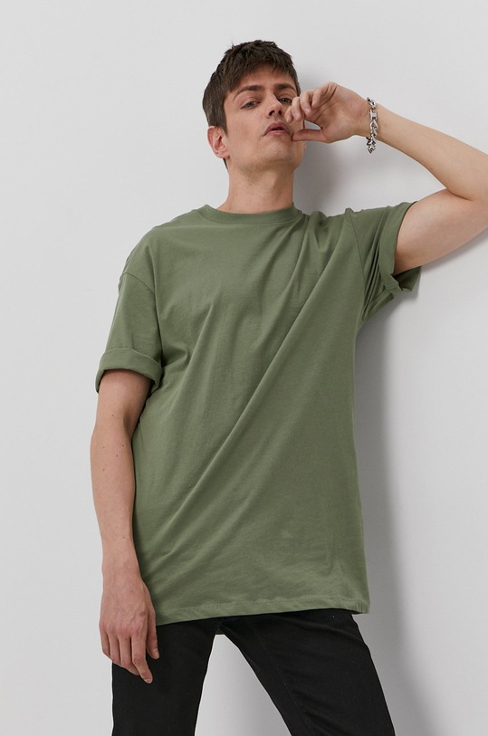 Jack & Jones Tricou din bumbac uni verde 12185628