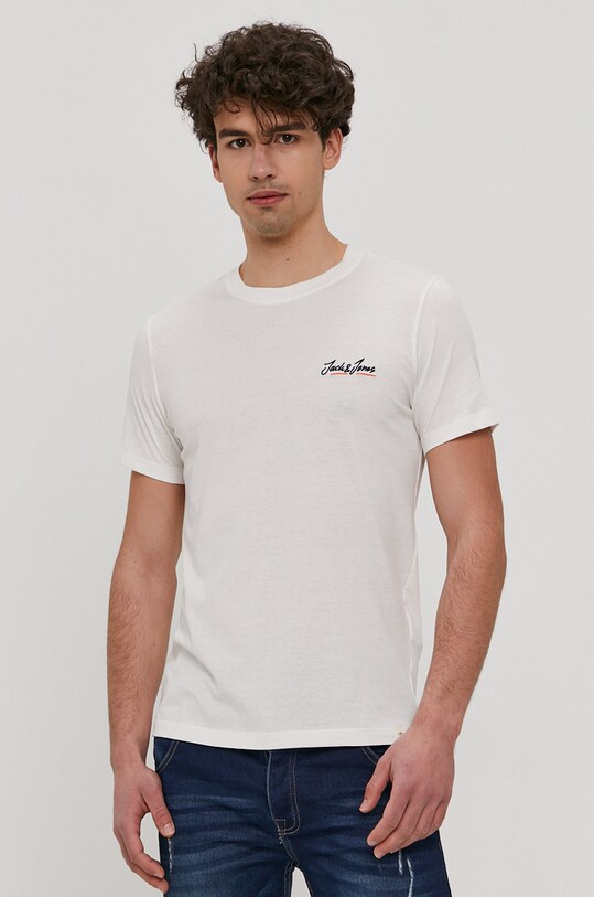 Majica kratkih rukava Jack & Jones bijela 12186758