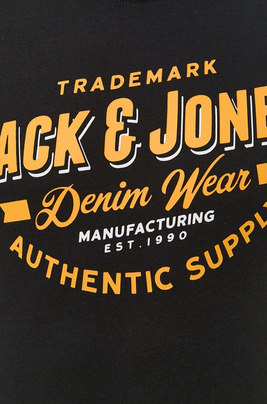 Бавовняна футболка Jack & Jones чорний 12189734