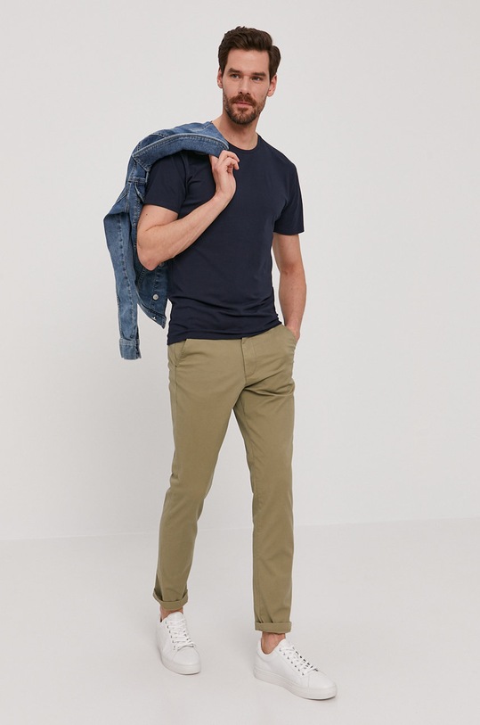 Selected Homme tricou 16076191 bleumarin AA00
