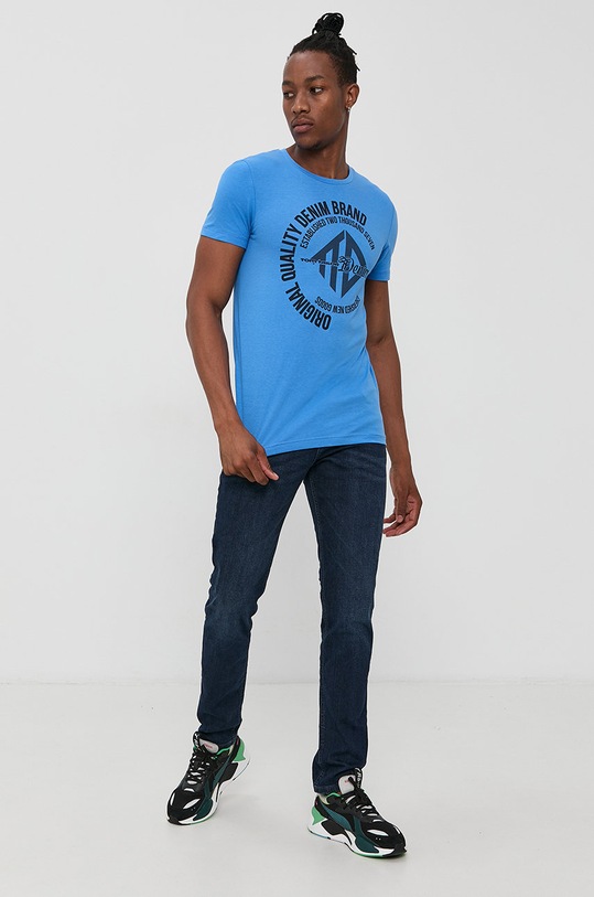 Tom Tailor T-shirt bawełniany 1019907.17723 niebieski AA00