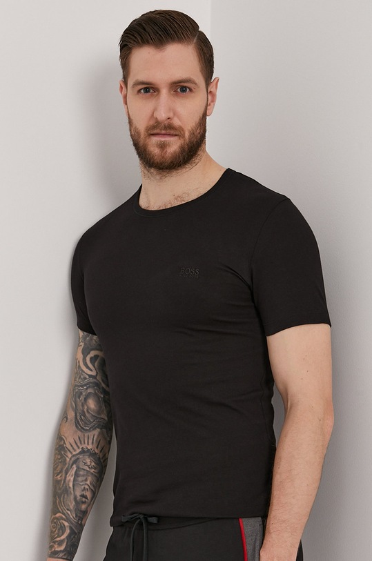 BOSS T-shirt (3-pack) 50325388.NOS bawełna czarny 50325388.NOS