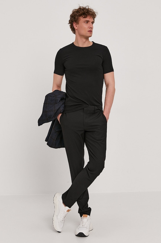 Tričko Boss hladký černá 50325407.NOS