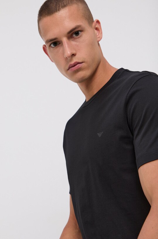 Emporio Armani t-shirt bawełniany czarny 8N1D68.1JPZZ