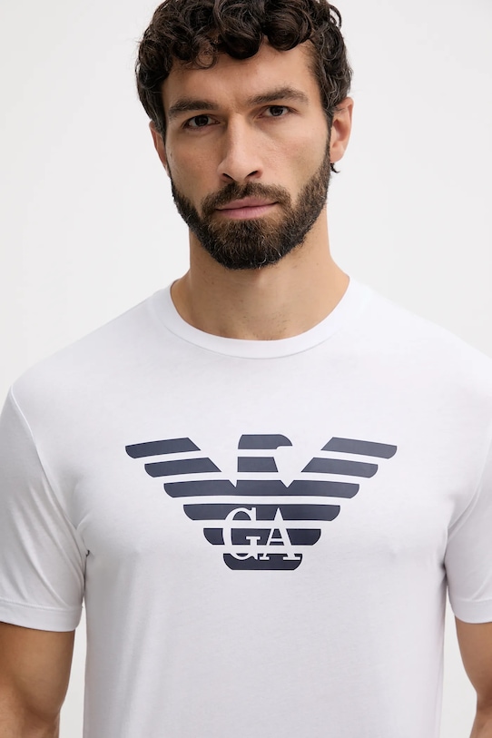 Хлопковая футболка Emporio Armani белый 8N1TN5.1JPZZ