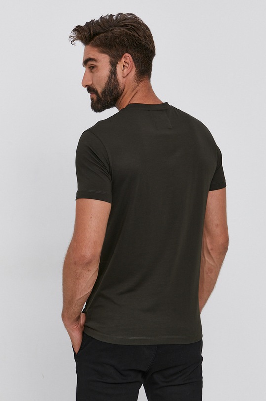 Odzież Emporio Armani t-shirt bawełniany 8N1TN5.1JPZZ zielony