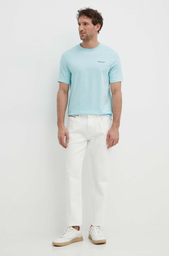 Armani Exchange tricou din bumbac 8NZT91.Z8H4Z.NOS albastru AA00