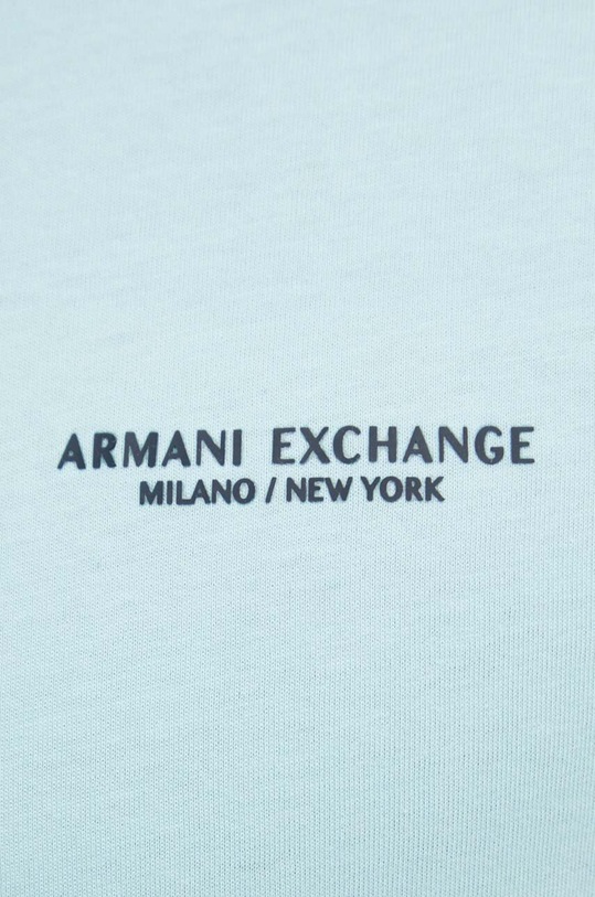 Armani Exchange tricou din bumbac 8NZT91.Z8H4Z.NOS albastru