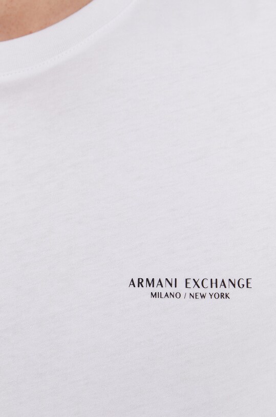 Хлопковая футболка Armani Exchange 8NZT91.Z8H4Z.NOS белый
