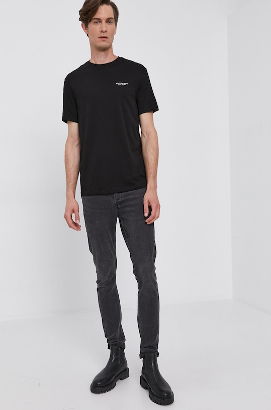 Хлопковая футболка Armani Exchange 8NZT91.Z8H4Z.NOS чёрный AA00